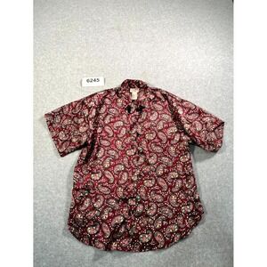 Vintage Violets & Roses Blouse Top Womens Small Multicolor Floral Paisley‎ Print